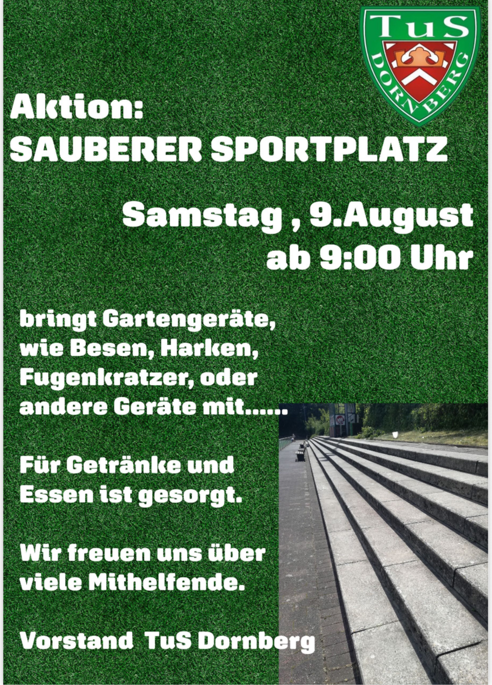 Du betrachtest gerade AKTION SAUBERER SPORTPLATZ