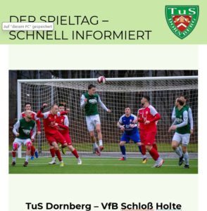 Mehr über den Artikel erfahren TuS Dornberg – VfB Schloß Holte