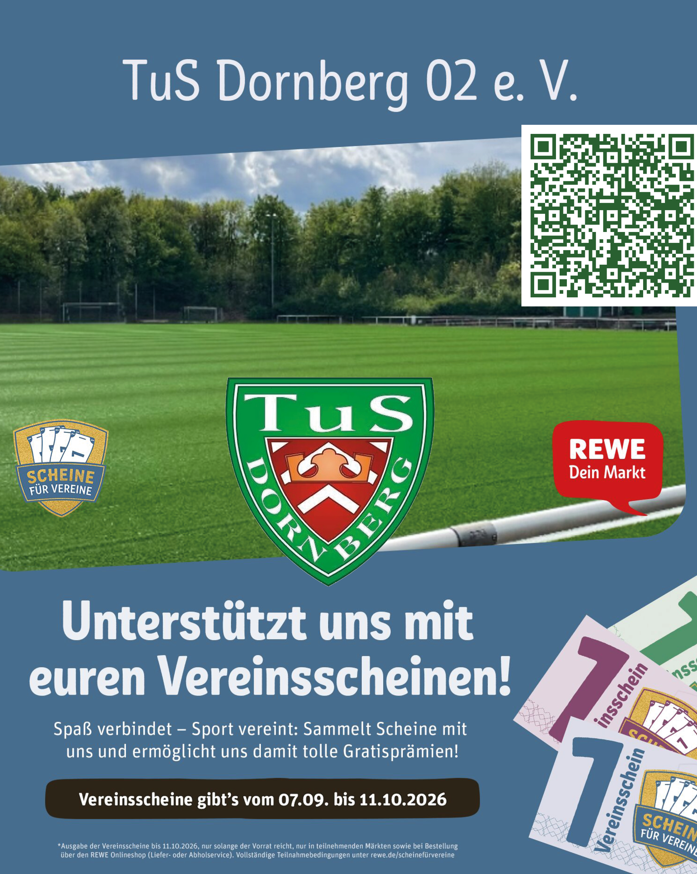 Du betrachtest gerade Rewe/Scheine für Vereine…Macht mit für unseren TUS